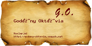 Godány Oktávia névjegykártya